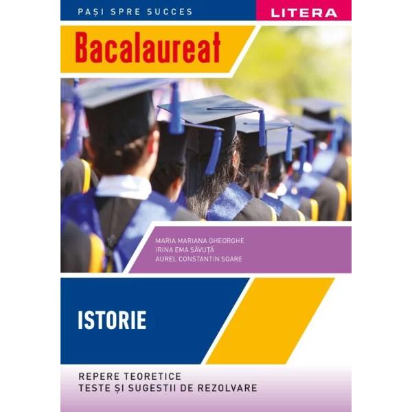 Lucrarea a fost scris&259; în sprijinul viitorilor absolven&539;i de liceu care doresc s&259; se preg&259;teasc&259; pentru sus&539;inerea examenului na&539;ional de bacalaureat la disciplina IstorieCon&539;ine- No&539;iuni introductive;- Sinteze recapitulative &537;i modele de teste;- Programa de bacalaureat;- Sugestii de rezolvare a subiectelor;- Teste propuse 8 teste pentru fiecare unitate de 