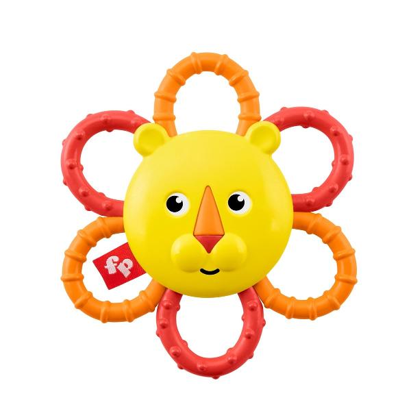 Jucariile zornaitoare de la Fisher Price ii ajuta pe cei mici sa isi dezvolte abilitatile motrice Bebelusii pot apuca si agita usor jucariile pentru a scoate sunete Jucariile au o textura moale si forma ideala pentru a fi prinse de manutele mici ale acestota Acest pachet contine o jucarie zornaitoare in forma de leu