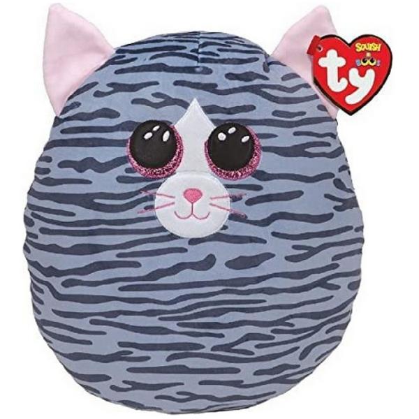 Kiki este acum disponibila ca un Squish-A-Boo de 30 de cm tesatura cu dungi gri super moale a lui Kiki te va face sa vrei sa o imbratisezi toata ziua Kiki este fericita sa te ajute sa te simti cald si confortabil Strange-o in brate si veti fi prieteni pentru totdeauna Animalutul are o tesatura moale colorata Este potrivit pentru toate ocaziile Este gata de imbratisari si dragoste Distractiv de strans Face parte din colectia Squish-a-Boos de pernute colectibile Le puteti cumpara pe 