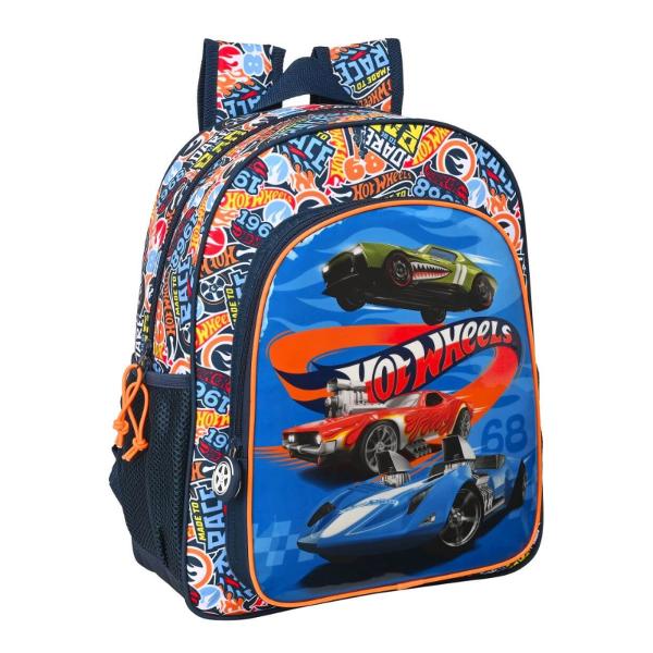 Rucsac Hot Wheels pentru scoala 38 cmGhiozdanul pentru baieti Hot Wheels este ideal pentru scoala clasele 1-4 dar si pentru micile plimbari in parc sau calatorii Vrei ca micutul tau sa fie in pas cu moda Rucsacul pentru baieti Hot Wheels il va ajuta sa ia cu el tot ce are nevoie indiferent unde il poarta sa fie remarcatRucsacul Hot Wheels pentru scoala 38 cm are un compartiment 