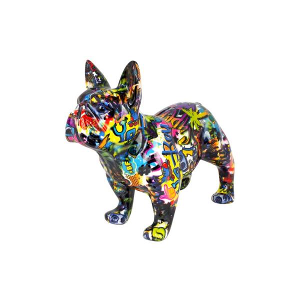 Decoratiune ceramica  pusculita - Buldog francez grafitty Jack 24 cm 148-00503Atentie Pretul afisat este per bucata Acest produs este disponibil in mai multe variante de culori Specificati culoarea dorita in comentariu