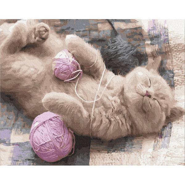 Set pictura pe numere panza Pisica somnoroasa 40x50 cmDimensiuni 40 x 50 x 15 cmMaterial panza 70 poliester  30 bumbac vopseluri acriliceUrmareste pasii simpli ai pictarii pe numere si bucura-te de o experienta placuta Porneste intr-o noua aventura si creaza si tu acest tablou in culori calde cu titlul Pisica somnoroasa 40x50 cm cu ajutorul materialelor incluse in acest set de pictura pe numere pentru adulti Totul este deja setat vopselurile sunt puse separat 