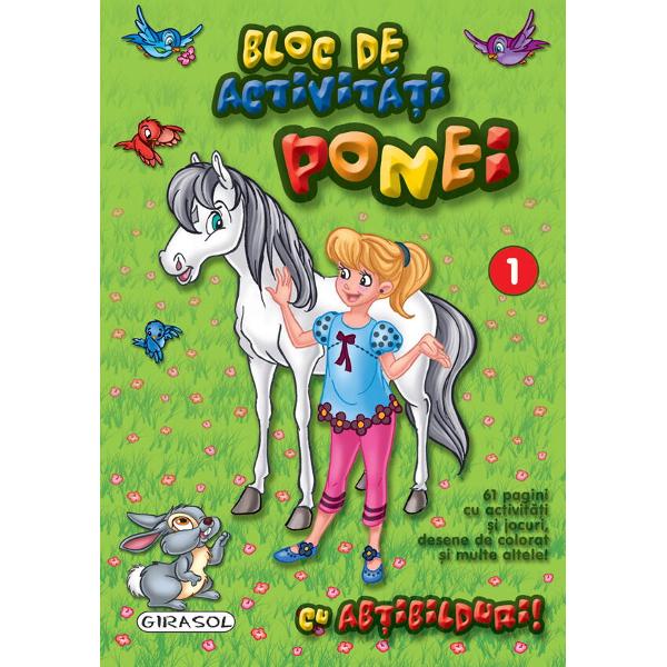Acest bloc este plin de activitati si jocuri care te vor distra Gaseste toate solutiile lipeste toate abtibildurile si cand ai terminat coloreaza toate desenele