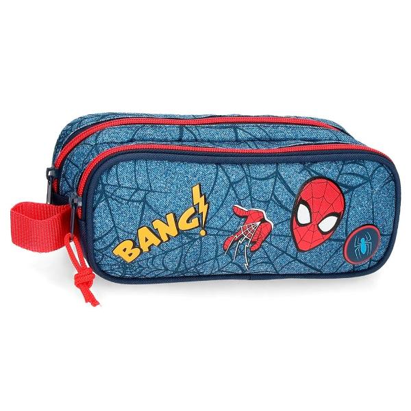 Penar scoala cu dimensiune 23x9x7 cm 2 compartimente pentru o mai buna organizare 2 fermoare culoare multicolor cu imprimeu personaj Spiderman material poliester care este flexibil si usor penarul este recomandat pentru scoala generala maner lateral inchidere cu fermoarPenar scoala cu licenta Marvel Spiderman colectia Spiderman Denim este recomandat pentru baieti si adolescentiCaracteristiciTipPenar 