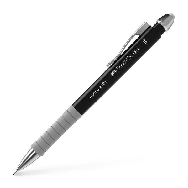 Creionul mecanic Apollo garanteaza prin zona sa ergonomica de prindere o experienta placuta de scris Creionul modern pentru scris &537;i desenatMina aluneca în spateProtejat de rupere Zona de prindere ergonomic&259; pentru o scriere confortabilaCu radier&259; integrat&259;L&259;&539;imea liniei 05 mmCuloare negru