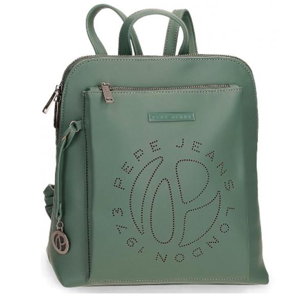 Rucsac casual pentru femei Pepe Jeans Mabel verdeCuloare verdeDimensiune 26x29x10 cmMaterial piele ecologicaBretele sunt ajustabile pentru o purtare confortabilaCapacitate 6 litri1 compartimentRucsacul are ca accesoriu un breloc care completeaza designulManer superior3 buzunare interioare pentru depozitare accesorii si gadgeturiInchidere cu fermoarRucsacul poate fi transportata in mana de maner 