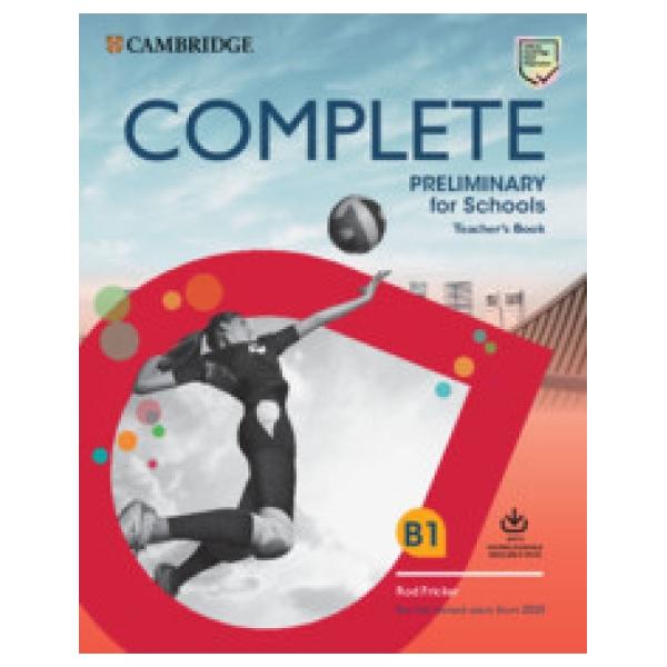 Complete Preliminary for Schools is the most thorough preparation for the revised B1 Preliminary for SchoolsThis Teachers Book contains detailed teachers notes answer key and extra teaching ideas The Downloadable Resource pack includes Class Audio access to B1 Preliminary for Schools Speaking Test Videos and worksheets containing extra skills practice for the exam and extension skills work to stretch students further