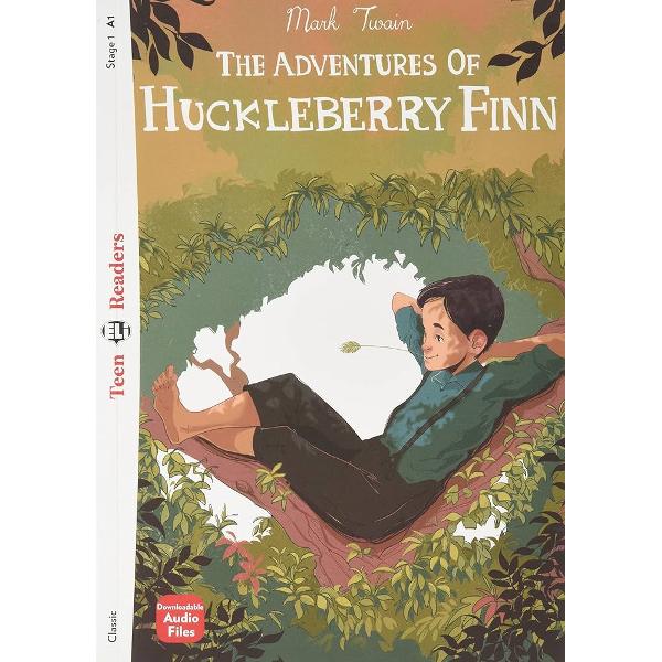 “We don’t stop at any towns for days and days We just keep going down the river”This is the story of Huckleberry Finnand his adventures on the Mississippi river Huck’s father kid-naps him from his new life with a kind old lady called Widow Douglas and hides him in a hut Huck escapes and goes down the river He meets Jim a black slave and they travel down the river together We read about their adventures and troubles and how they meet Tom Sawyer 