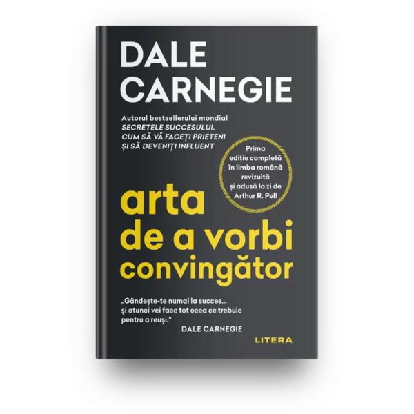 Capacitatea de a &539;ine un discurs în fa&539;a unui public &537;i de a convinge este esen&539;ial&259; pentru a avea succes Dale Carnegie era sigur c&259; oricine poate deprinde aceast&259; abilitate parcurgând câ&539;iva pa&537;i de baz&259; pe care îi prezint&259; în Arta de a vorbi conving&259;tor ap&259;rut&259; prima dat&259; în 1926 una dintre cele mai apreciate c&259;r&539;i din domeniuCu un limbaj pe 