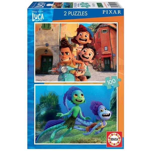 Puzzle 2x100 piese Luca Dimensiune puzzle asamblat 40 x 28 cm Pentru varste intre 6 - 8 ani