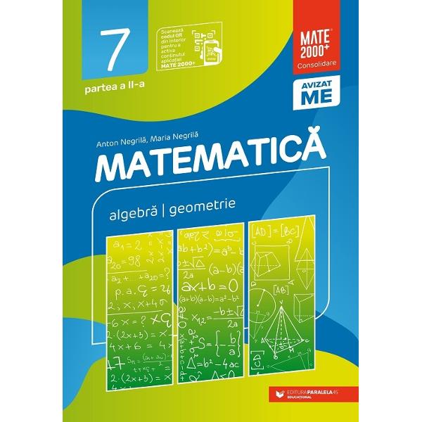 Seria de lucr&259;ri MATE 2000 CONSOLIDARE destinat&259; claselor de gimnaziu respect&259; toate cerin&539;ele programei referitoare la competen&539;e generale competen&539;e specifice &537;i con&539;inuturi oferind sugestii metodologice dintre cele mai atractivePrin urmare pentru fiecare capitol din program&259; sunt prev&259;zuteun text teoretic succint obligatoriu rezumat al 