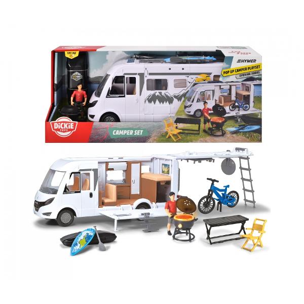 Autorulota pliabil&259; alb&259; cu numeroase accesorii pentru copii de la 3 ani &537;i pesteSet de joaca Dickie Toys dub&259; de camping cool Hymer cu design push-along &537;i numeroase accesoriiE timpul s&259; pleci în vacan&539;&259; în duba spa&539;ioas&259; de camping Hymer Aceast&259; furgonet&259; rulot&259; de juc&259;rie foarte detaliat&259; de la Dickie Toys are ro&539;i care ruleaz&259; &537;i este garantat c&259; îl va 