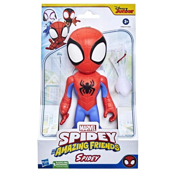 ESTE TIMPUL PENTRU MEGA DISTRACtIE CU MEGA FIGURINA SPIDEY AND HIS AMAZING FRIENDS DE 228 CM Prescolarii pot manui cu usurinta aceste figurine mari cu dimensiunea impresionanta de 228 cm Prescolarii se vor bucura de distractie Webtaculara cu acesti super-eroi prietenosi Copiii pot sa miste capul talia si bratele figurinei pentru a crea diferite posturi si a-si imagina aventurile in care salveaza lumeaSortimentul ii reuneste pe Spidey Iron Man si Miles Morales Spider-Man Fiecare 