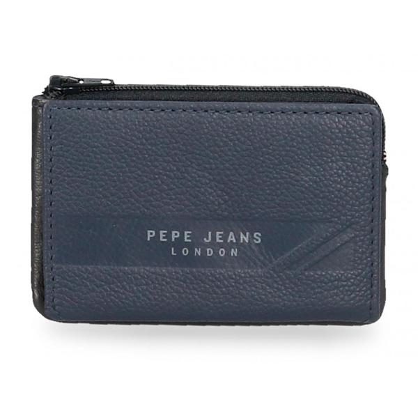 Portofel pentru barbati Pepe Jeans Basingstoke bleumarinCuloare bleumarinDimensiune 11x7x15 cmMaterial piele naturalaCompartiment special pentru bacnote carduri maruntMultiple compartimenteInchidere cu capsaSloturi card portmoneu Portofel  Portmoneu cu licenta Pepe Jeans London colectia Pepe Jeans Basingstoke recomandat pentru barbati Portofel care include un compartiment special pentru marunt care se 