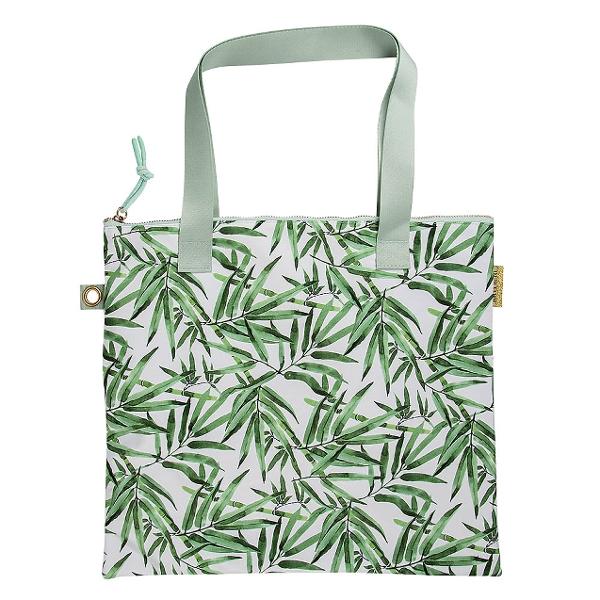 Geanta din poliester 40x35 cm cu fermoar Tropical Artebene A241134