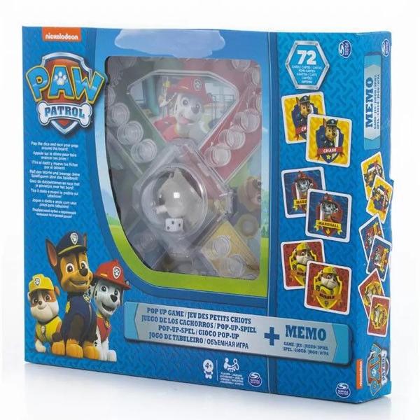 Alaturati-va lui Chase Rubble Skye si bandei Paw Patrol intr-o noua aventuraAcest joc de societate este foarte cunoscut si iubit de toti copiiRegulile jocului sunt usor de invatat deci distractia o sa fie garantataSetul continevsi un joc de memorie cu 72 de carti MaterialCarton