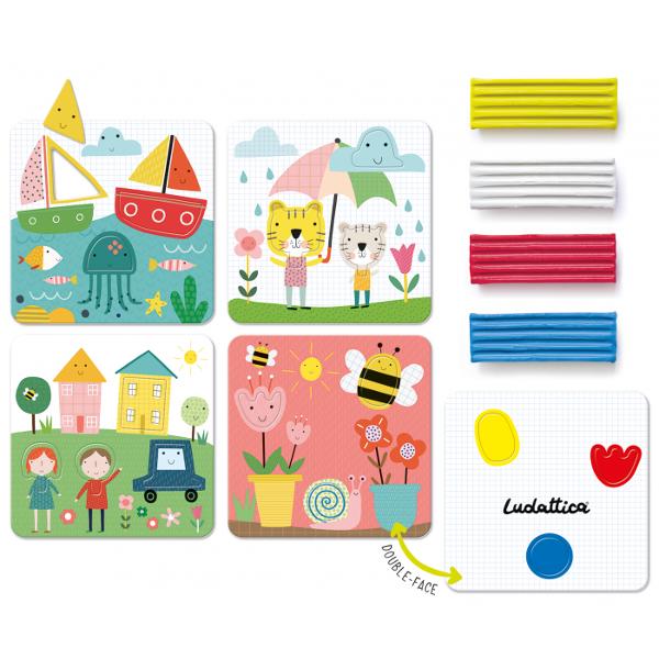 Un set creativ pe care &icirc;l po&539;i folosi &icirc;mpreun&259; cu copilul t&259;u ghid&acirc;ndu-l eficient &icirc;n primii s&259;i pa&537;i experimental-creativi &icirc;n modelarea lutului Jocul include un set de lut de modelat de &icirc;nalt&259; calitate cu multe forme &537;i piese din carton rezistent Ghidul special ofer&259; sfaturi utile pentru a crea contexte distractive de joac&259; &icirc;mpreun&259; Plastilin&259; &351;i nu numai Jocul include 4 blocuri de 