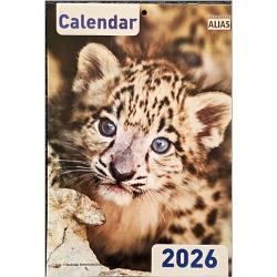 Calendar de perete - pui de animale A4 16 file