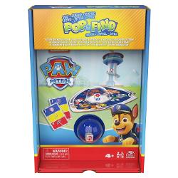 Bazat pe mega-popularul show Nickelodeon - joaca-te cu noul joc PAW Patrol Pop and Find Game din Spin Master Games Cautati si gasiti in acest joc ciudat de vanatoare de comori Pentru 2-6 jucatori acest joc este pentru toti jucatorii cu varsta de peste 4 ani Jocul este usor Mai intai apasati butonul pentru a arunca zarul Luati o carte din partea de sus a pachetului Pe carte sunt 3 categorii Cautati numarul care se potriveste cu cel pe care l-ati afisat De exemplu daca apasati 