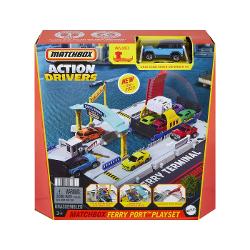 Acest set de joaca Matchbox Action Drivers ofera aventuri realiste conduse de copii cu joc prin impingere activat de masini Conectorii facili din fiecare colt permit seturilor de joaca sa fie conectate intre ele precum si cu seturile de oras Hot Wheels Seturile Matchbox Action Drivers dispun de locatii identificabile pentru a adauga realism fiecarei aventuri creative Fiecare set este furnizat cu un vehicul Matchbox la scara 164 Acesta este un cadou palpitant pentru copii in varsta de 