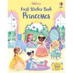 Join the princesses for a busy day around the castle as they walk in the gardens have a tea party get ready for the ball and dance under glittering chandeliers With over 200 stickers to choose from children can use their creativity and imagination to complete each colourful scene 