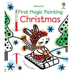 Filled with simple stylish images designed to appeal to young children Just brush water over the bold black and white designs to watch a carol-singing mouse a well-filled stocking and even Santa himself burst into colour 