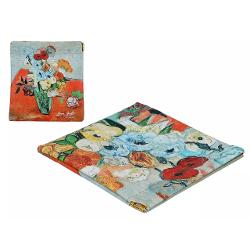 Portfardul nostru elegant imprimat cu celebra pictur&259; „Vaza japoneza cu trandafiri si anemone” de Vincent van Gogh este un accesoriu perfect pentru iubitorii de art&259; &537;i stilMaterialul asigur&259; durabilitate iar imprimeul vibrant transpune peisajul plin de culoare &537;i emo&539;ie al operei artistice direct în via&539;a ta de zi cu zi Designul este perfect pentru a p&259;stra ordonate cosmeticele instrumentele de scris sau orice alte mici 