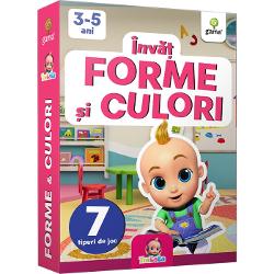 Personajele TraLaLa canalul num&259;rul 1 de YouTube din România te ajut&259; s&259; înve&539;i în joac&259; formele &537;i culorile Sorteaz&259; formele recunoa&537;te culorile joac&259;-te &537;i antreneaz&259;-&539;i perspicacitatea al&259;turi de Johny &537;i prietenii lui• 60 de carduri cu forme 6 forme fiecare în 10 culori• 2 carduri-joker • 2 carduri cu regulamentul