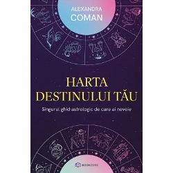 Harta destinului t&259;u – Astrolog Alexandra Coman Un ghid revelator pentru în&539;elegerea h&259;r&539;ii tale natale a caselor &537;i ascendentelor care î&539;i modeleaz&259; destinul  Via&539;a fiec&259;ruia dintre noi este o manifestare unic&259; a cosmosului în care reg&259;sim lec&539;ii karmice menite s&259; ne dezvolte poten&539;ialul 