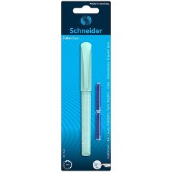 Stiloul Schneider Easy este un instrument perfect pentru cerintele scolare cu un design modern in culori vibrante si model geometric Corpul realizat din plastic este suplimentat de un manson cauciucat ergonomic astfel incat priza stiloului sa fie intotdeauna corecta si confortabila Rezultatul este un scris fluent usor si frumos gratie penitei din otel inoxidabil • Penita din otel inoxidabil tip 