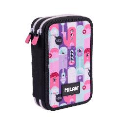 Descoper&259; penarul MILAN cu 2 fermoare perfect pentru organizarea &537;i accesarea rapid&259; a rechizitelor &537;colare Face parte din colec&539;ia special&259; Aliens 2 având un design vesel în nuan&539;e de roz &537;i lila cu personaje amuzante inspirate din juc&259;ria de lemn Aliens TowerCaracteristici principale&9989; Design atr&259;g&259;tor model original Aliens 2 cu imprimeu vesel &537;i 