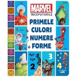 Cele mai indragite personaje Marvel le prezinta celor mici culori numere si forme Observand ilustratiile incantatoare insotite de cuvinte simple copiii vor invata cu placere primele notiuni si vor incepe sa le descopere in mediul inconjurator