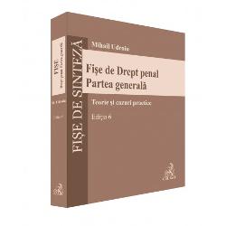 Cu o structura elaborata schematica &537;i cursiva Fi&537;ele de Drept penal Partea generala con&539;in comentarii u&537;or de asimilat ale institu&539;iilor de Drept penal Partea generala construite într-o maniera logica organizata &537;i totodata aplicativa Fiecare institu&539;ie prezentata este tratata dintr-o dubla perspectiva teoretica &537;i practica structura fi&537;elor permi&539;ând o buna schematizare a informa&539;ieiRiguros 