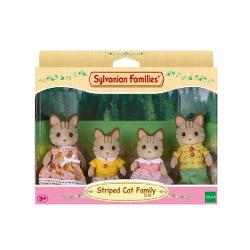 Setul de Figurine Sylvanian Families - Familia Pisicutelor V&259;rgate este format din cele patru personaje tatal Simon Sandy mama Amelia Sandy fiul lor Shane Sandy si fiica lor Sabrina SandySimon este un bun sportiv si exceleaza in special in sporturile marine Deseori isi duce familia la casa lor de vacanta de pe malul m&259;rii Vara preda sporturi marine la clubul 