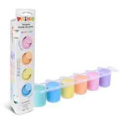 Set tempera Morocolor Primo 6 culori pastel 25 ml 