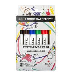 potrivit pentru textile si hartie termen valabilitate 2 anivarf 25mm Markerul este umplut cu cerneluri pe baza de apa in 6 culori Destinat pentru scris si pictura pe tesaturi Urma este rezistenta la spalarea normala repetata in masinile de spalat Potrivit si pentru diverse tipuri de hartie Varfuri rotunde de 5 mm in diametru cu o latime a urmei de 25 mm si lungime de 400mToate materialele utilizate sunt in conformitate cu standardele 