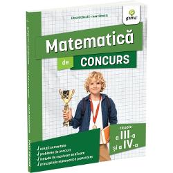 Matematica de concurs clasele a III-a &537;i a IV-a Edi&539;ia a II-a de Eduard D&259;ncil&259; & Ioan D&259;ncil&259; este o carte destinat&259; elevilor din clasele a III-a &537;i a IV-a care se preg&259;tesc pentru primele examene 