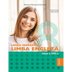 Manualul de Limba modern&259; 1 englez&259; clasa a VIII-a este câ&537;tig&259;tor al licita&539;iei organizate de Ministerul Educa&539;iei în 2025 cu un punctaj de 98Conceput în colaborare cu autori nativi &537;i profesori cu experien&539;&259; acesta este instrumentul ideal de lucru în clas&259; &537;i acas&259; Manualul urm&259;re&537;te dezvoltarea competen&539;elor de receptare a mesajelor orale &537;i scrise de exprimare oral&259; 
