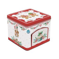 Adaug&259; un plus de farmec &537;i culoare s&259;rb&259;torilor cu aceast&259; cutie metalic&259; decorativ&259; din colec&539;ia Sweet Christmas de la Easy Life Confec&539;ionat&259; din material rezistent 