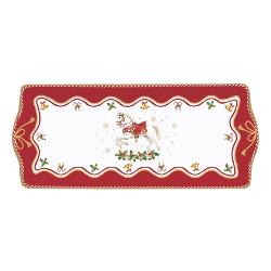 Adaug&259; elegan&539;&259; &537;i spirit festiv meselor de s&259;rb&259;toare cu acest platou rafinat din por&539;elan fin parte din colec&539;ia Christmas Tale de la Easy Life Cu un design în nuan&539;e de alb &537;i 