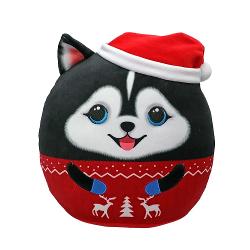 Jucarie de plus TY Squishy Beanies - Rudy caine festiv 22 cm TY 39424