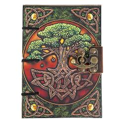 Jurnal Vintage dimensiune 175 x 125 cm coperti rigide hartie alba inchizatoare metalica