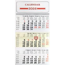 Calendar de perete triptic Tipografia 3B
