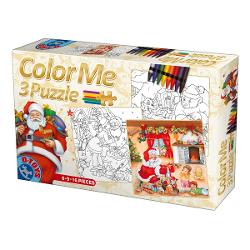 Î&539;i propunem s&259; încerci acest pachet superb de Cr&259;ciun care include 3 puzzle-uri de 6 9 16 piese înf&259;&539;i&537;ând scene splendide cu Mo&537; Nicolae în preajma copiilor ferici&539;i &537;i animale de p&259;dure prietenoase preg&259;tindu-se de s&259;rb&259;tori Dou&259; puzzle-uri a&537;teapt&259; s&259; fie finalizate de tine cu ajutorul setului de creioane colorate cu 6 culori inclus în cutie Distrac&539;ie 