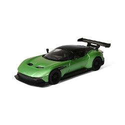 Acesta masinuta este realizata foarte in detaliu cu o culoare impecabila deci nu poate lipsi din colectia ta Masinuta are proportiile ideale pentru momente pline de distractie si amuzament Masinuta metalica ASTON MARTIN VULCAN  scara 1 la 36 are anvelope de cauciuc si un design detaliat interior-exterior realizat din materiale metalice turnate cu accesorii realizate din material plastic de calitate superioara Copilul dumneavoastra se poate juca in voie cu masina metalica ASTON MARTIN 