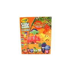 Porneste intr-o calatorie preistorica plina de culoare si parfum cu setul Crayola Silly Scents Dough &ndash; Dino Adventure Mold n&rsquo; Play Conceput pentru copii de peste 3 ani acest pachet creativ contine plastilina parfumata forme pentru modelat dinozauri si o unealta speciala pentru joaca Cu un total de 226 g de plastilina in culori vii si arome distractive micii exploratori pot aduce la viata propriul taram al dinozaurilor Un mod amuzant si educativ de a stimula imaginatia 