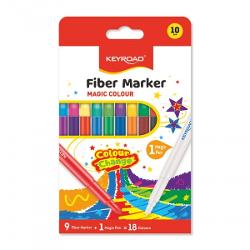 Carioci colorate Keyroad Color Change KR972227 9 carioci  1 magic pen din combinarea acestora rezulta 18 culori&nbsp;