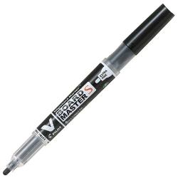 Marker pentru tabla Pilot Vboard Master S varf rotund 13 mm O inovatie tehnica marker-ul pentru tabla Pilot Vboard Master S Extra Fin este un marker cu cerneala lichida reincarcabil Noul sistem de irigare cu cerneala permite scrierea instanta si constanta fara agitarea in prealabil sau apasarea pe varful markerului Spune adio markerului care scrie din ce in ce mai putin pe masura ce este folosit Scrie cu aceeasi intensitate pana la ultima picatura Datorita dimensiunilor noul marker 