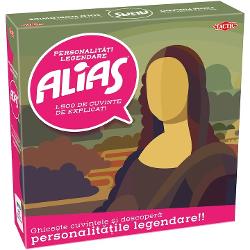 Jocul de societate Alias Legende te poarta intr-o calatorie prin istorie si in intreaga lume Este momentul sa vezi cate figuri legendare cunosti dar acest joc nu se bazeaza pe intrebari de cultura generala Fiecare carte contine fapte surprinzatoare si amuzante despre persoane istorice iar tu trebuie doar sa explici cuvintele cheie - vor sti ceilalti despre cine vorbesti&nbsp;Continut Tabla de joc 300 de carti clepsidra si reguli;Alias cu o nuanta amuzanta 