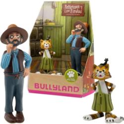 Seria cartilor Pettson si Findus este un adevarat fenomen; copiii de toate varstele ii indragesc pe batranul fermier si pe motanul lui cel vorbaret&nbsp;Cele doua personaje in miniatura masoara aproximativ 85 cm si respectiv 68 cmDimensiune cutie 145 x 6 x 11 cmVarsta recomandata 3 aniFigurinele sunt pictate manual si sunt realizate din material plastic care nu contine PVC&nbsp;